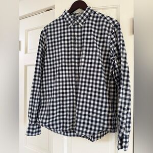 JCrew Men’s Long Sleeve Gingham Button Down, Size L